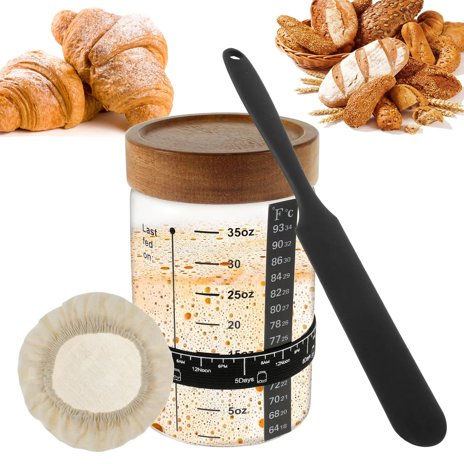 Kitchen Baking Soda - Zestaw do fermentacji ciasta na zakwasie,