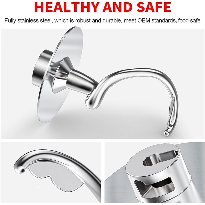 Kitchenaid Baking Set - Hak spiralny ze stali nierdzewnej do