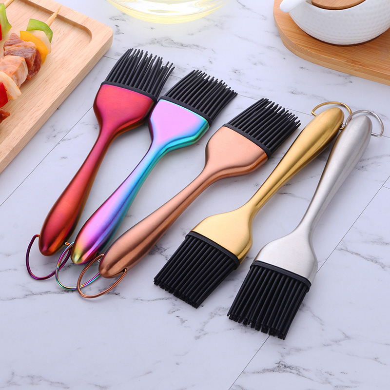 Kitchen Baking Brush - Pędzel do oleju ze stali nierdzewnej