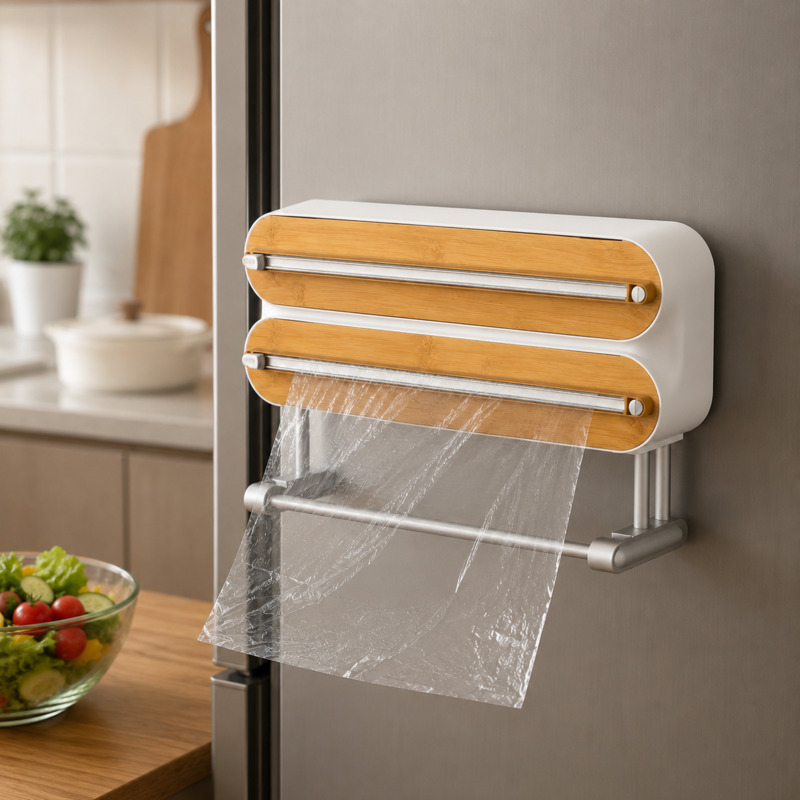 Kitchen Baking Tins - Magnetyczny dozownik do folii spożywczej, uchwyt