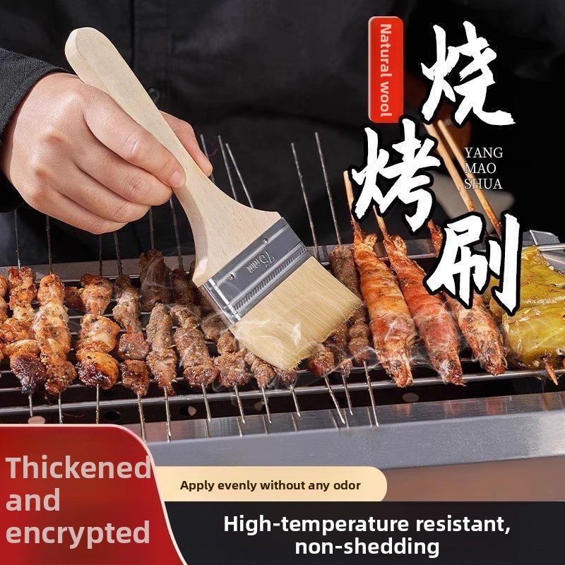 Drewniany uchwyt, wełnista szc – Kitchen Baking Brush recenzja i cena