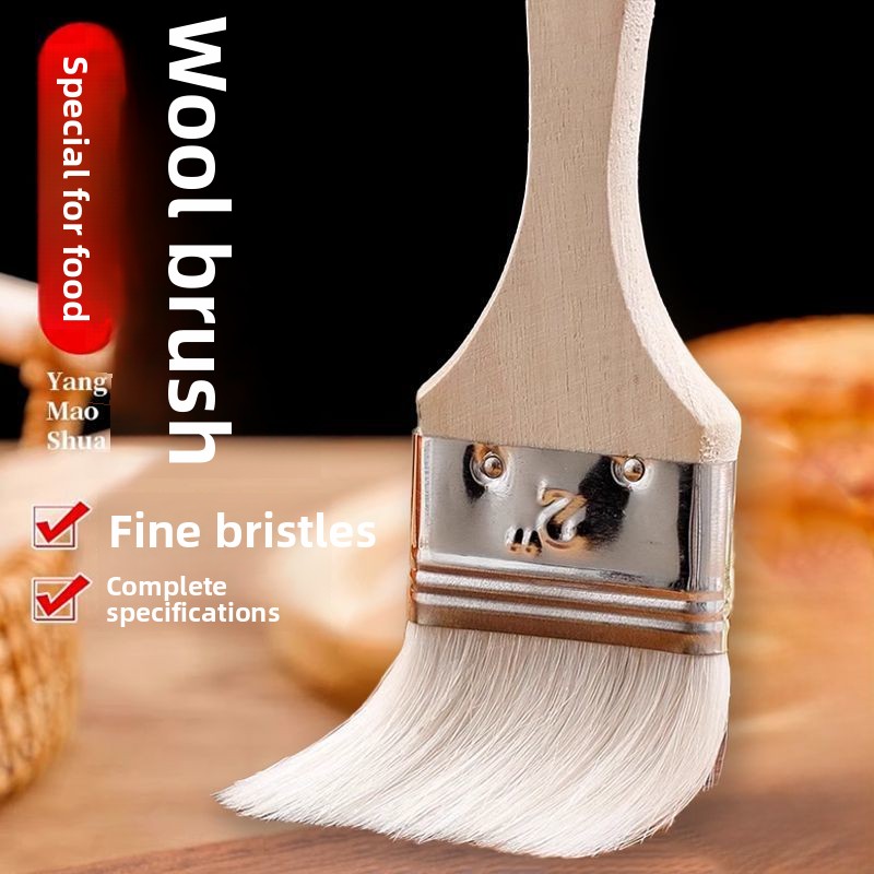 Drewniany uchwyt, wełnista szc – Kitchen Baking Brush recenzja i cena