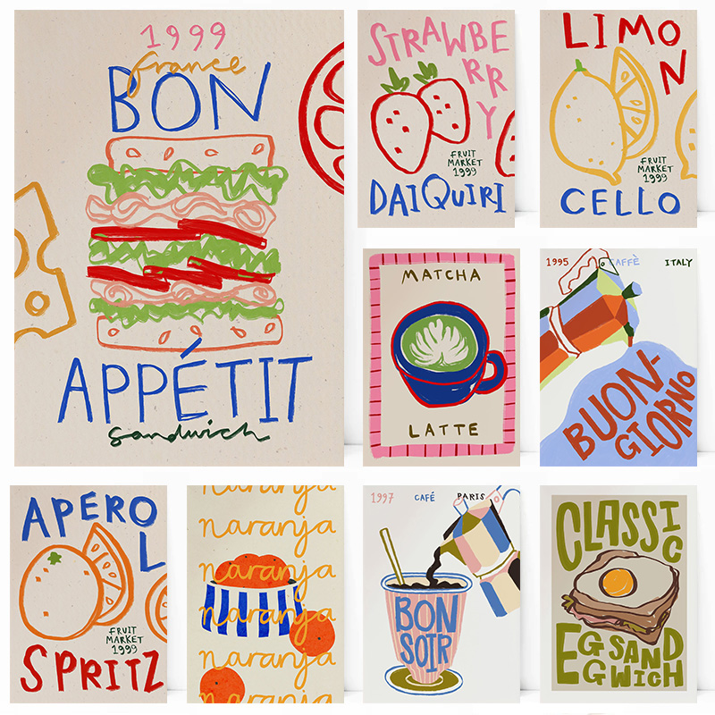 Plakat do pieczenia ciast, chl – Kitchen Baking Wall Art recenzja i cena