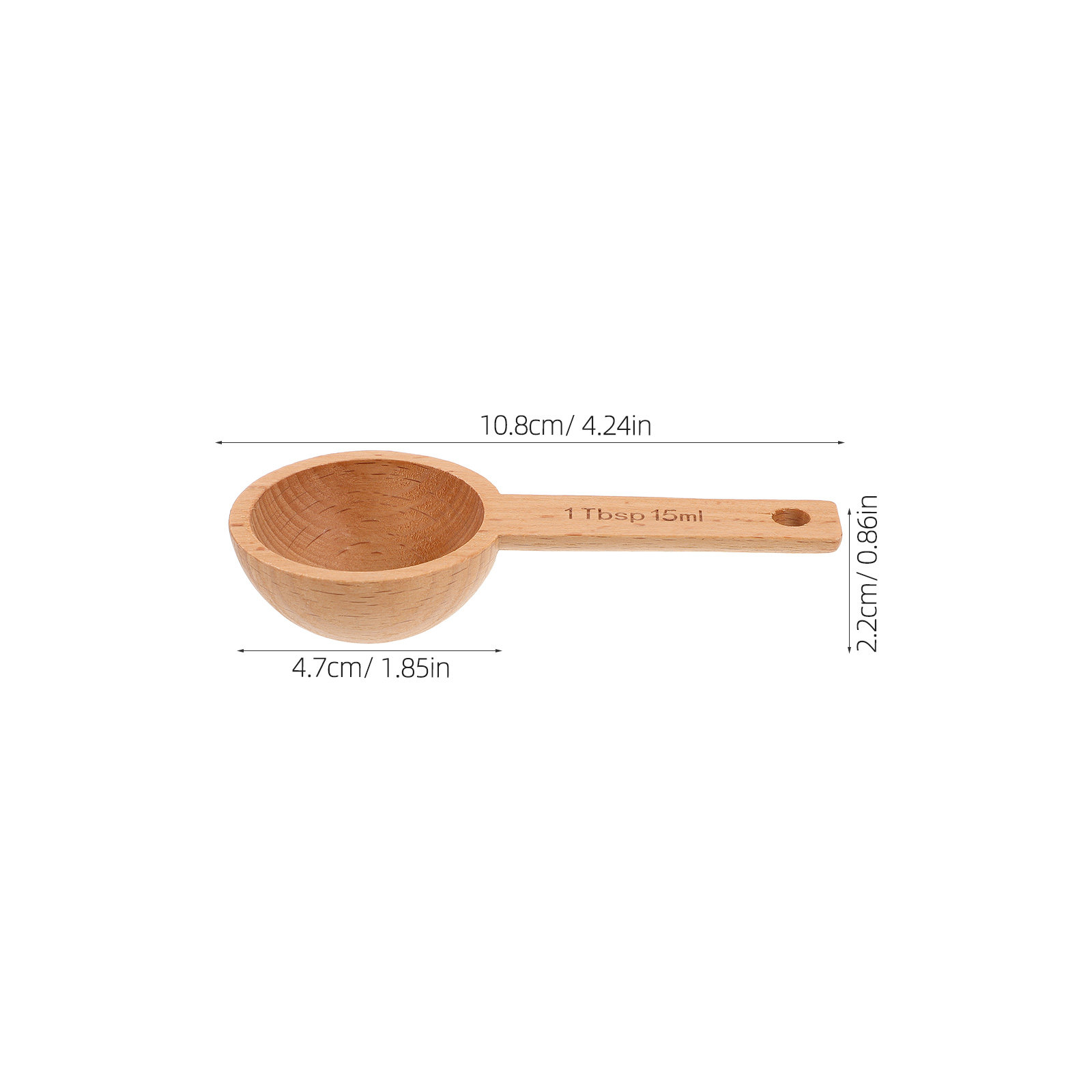 4 szt. Drewniane miarki do kaw – Kitchen Baking Soda recenzja i cena
