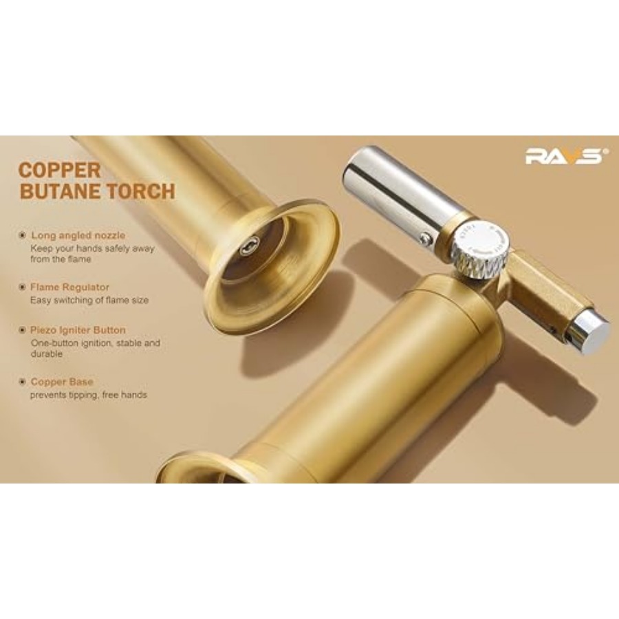 Miedziana palarka na butan, wi – Kitchen Baking Torch recenzja i cena