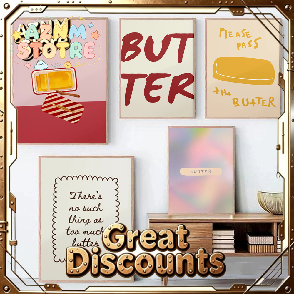 1 szt. Plakat z masłem, minima – Kitchen Baking Wall Art recenzja i cena