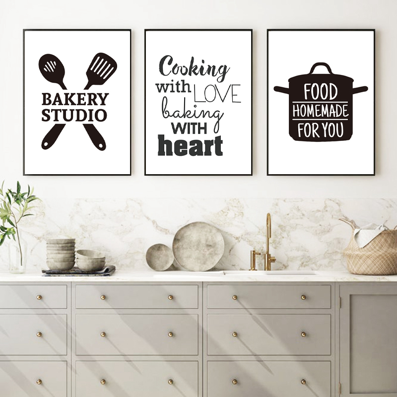 Gotowanie z miłością - cytat z – Kitchen Baking Wall Art recenzja i cena