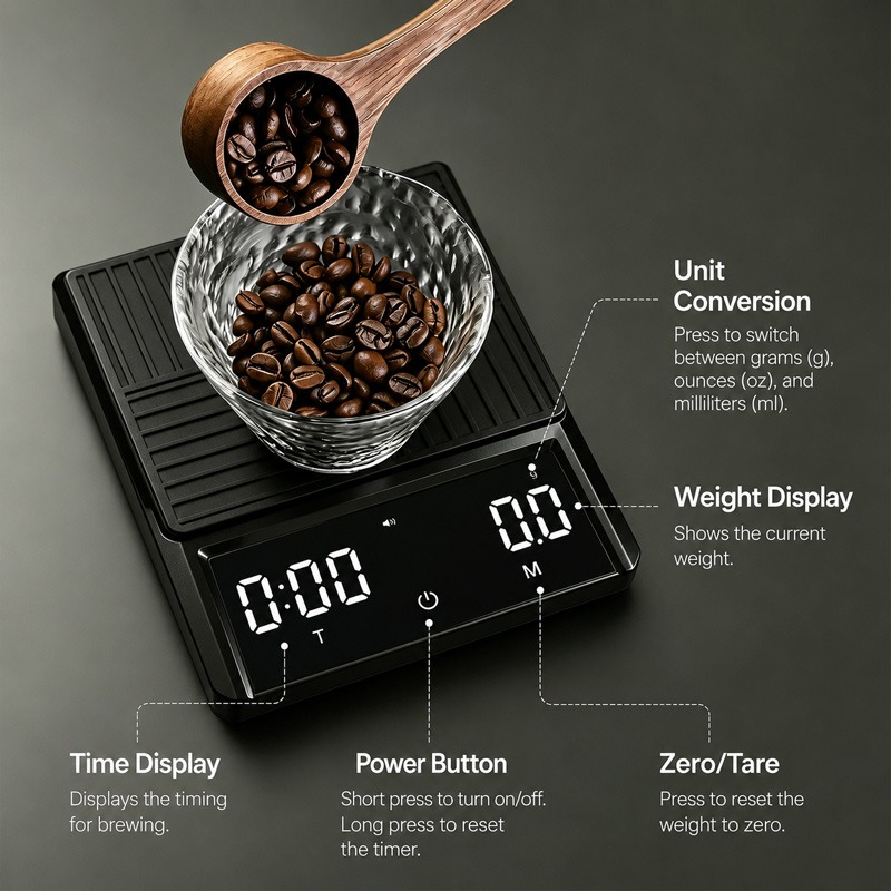 Profesjonalna waga do kawy prz – Kitchen Scale Precise recenzja i cena